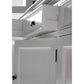 NovaSolo Halifax 79" Classic White Buffet Hutch Cabinet Unit With 4 Bevelled Glass Doors