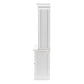 NovaSolo Halifax 79" Classic White Hutch Cabinet Unit With 6 Bevelled Glass Doors