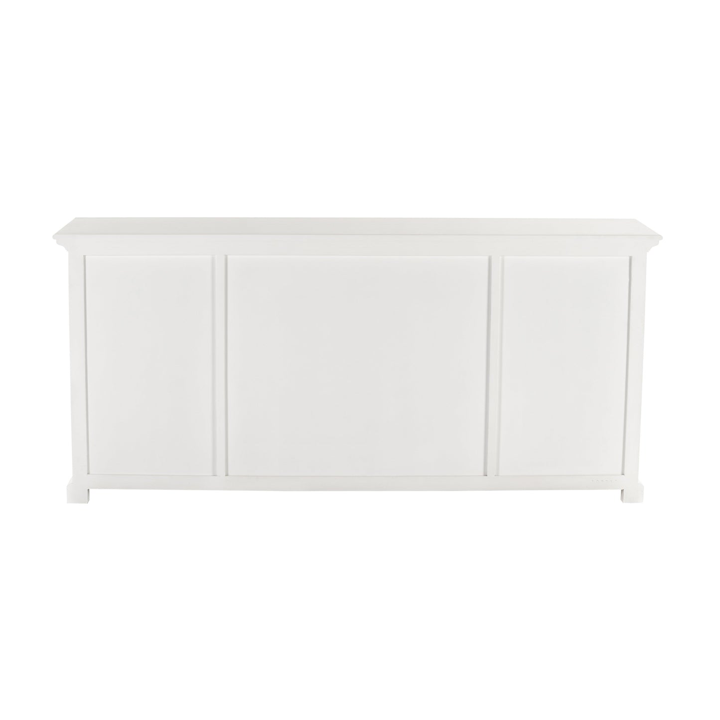 NovaSolo Halifax 79" Classic White Mahogany Buffet With 4 Doors & 4 Drawers