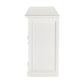 NovaSolo Halifax 79" Classic White Mahogany Buffet With 4 Doors & 4 Drawers