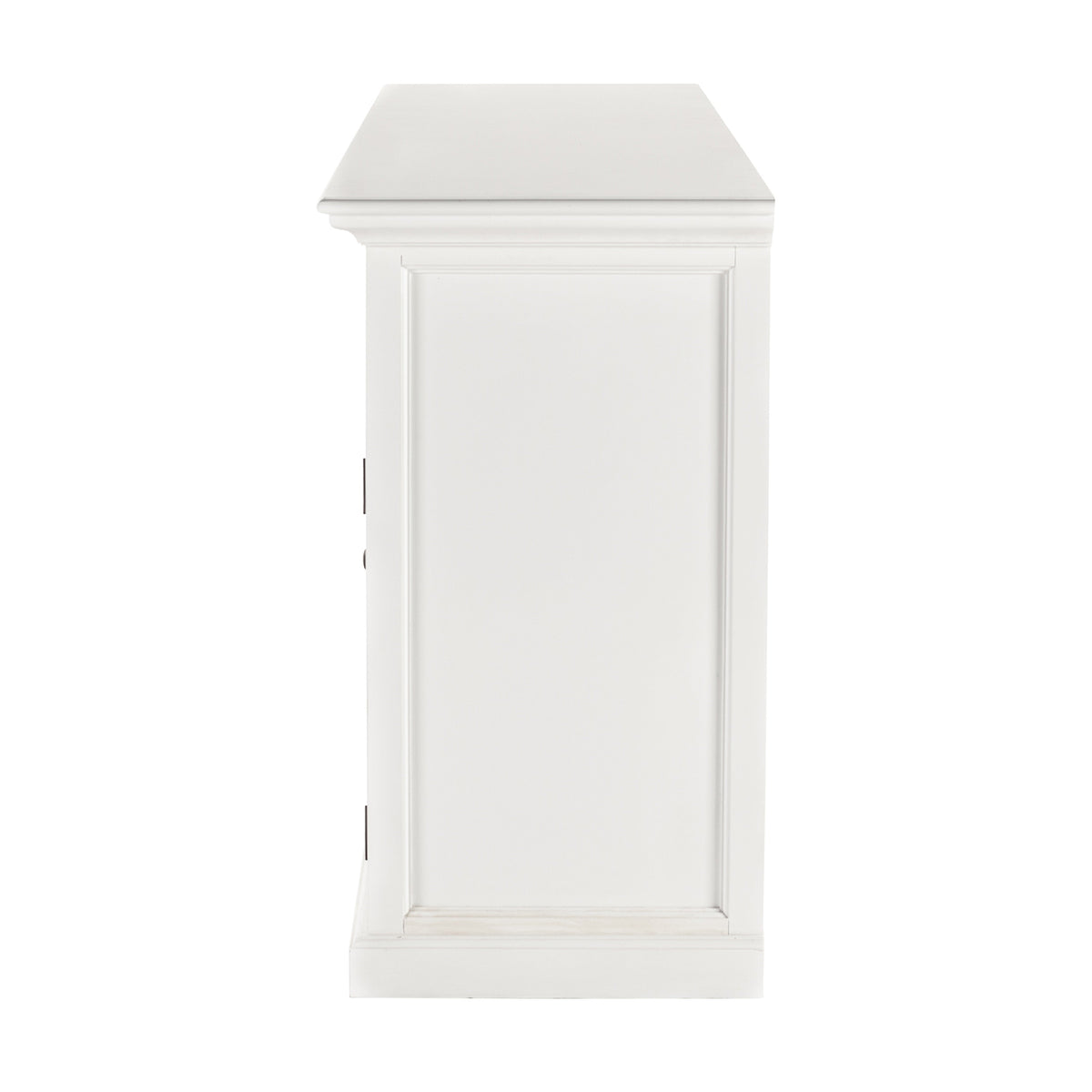 NovaSolo Halifax 79" Classic White Mahogany Buffet With 4 Doors & 4 Drawers