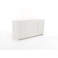 NovaSolo Halifax 79" Classic White Mahogany Buffet With 4 Doors & 4 Drawers