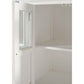 NovaSolo Halifax 79" Classic White Mahogany Buffet With 6 Glass Doors