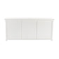 NovaSolo Halifax 79" Classic White Mahogany Buffet With 6 Glass Doors