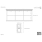 NovaSolo Halifax 79" Classic White Mahogany Buffet With 6 Glass Doors