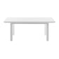 NovaSolo Halifax 79" x 35" Classic White Mahogany Extendable Dining Table