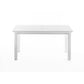 NovaSolo Halifax 79" x 35" Classic White Mahogany Extendable Dining Table