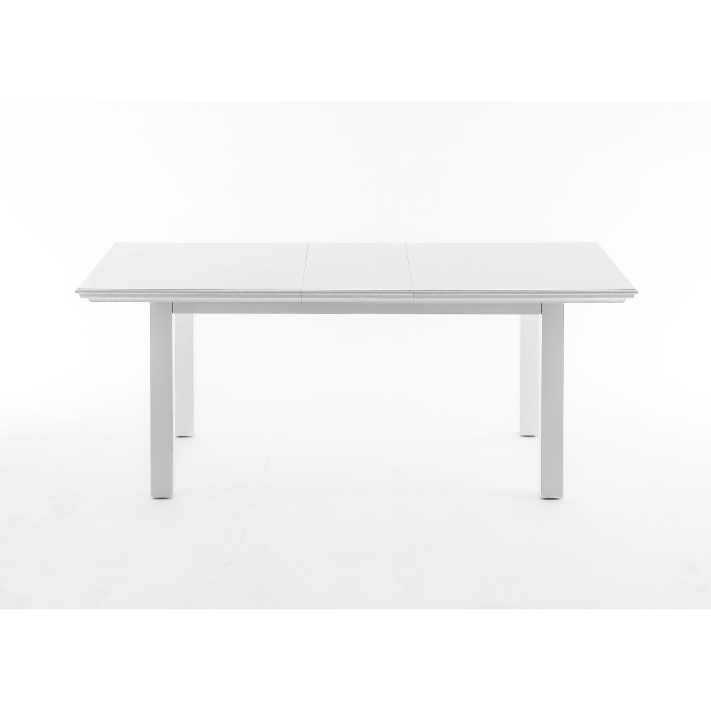 NovaSolo Halifax 79" x 35" Classic White Mahogany Extendable Dining Table