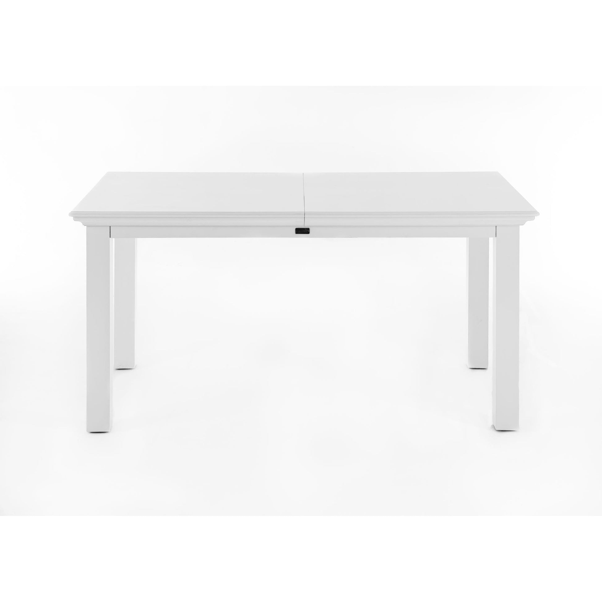 NovaSolo Halifax 79" x 35" Classic White Mahogany Extendable Dining Table