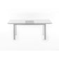 NovaSolo Halifax 79" x 35" Classic White Mahogany Extendable Dining Table