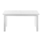 NovaSolo Halifax 79" x 35" Classic White Mahogany Extendable Dining Table