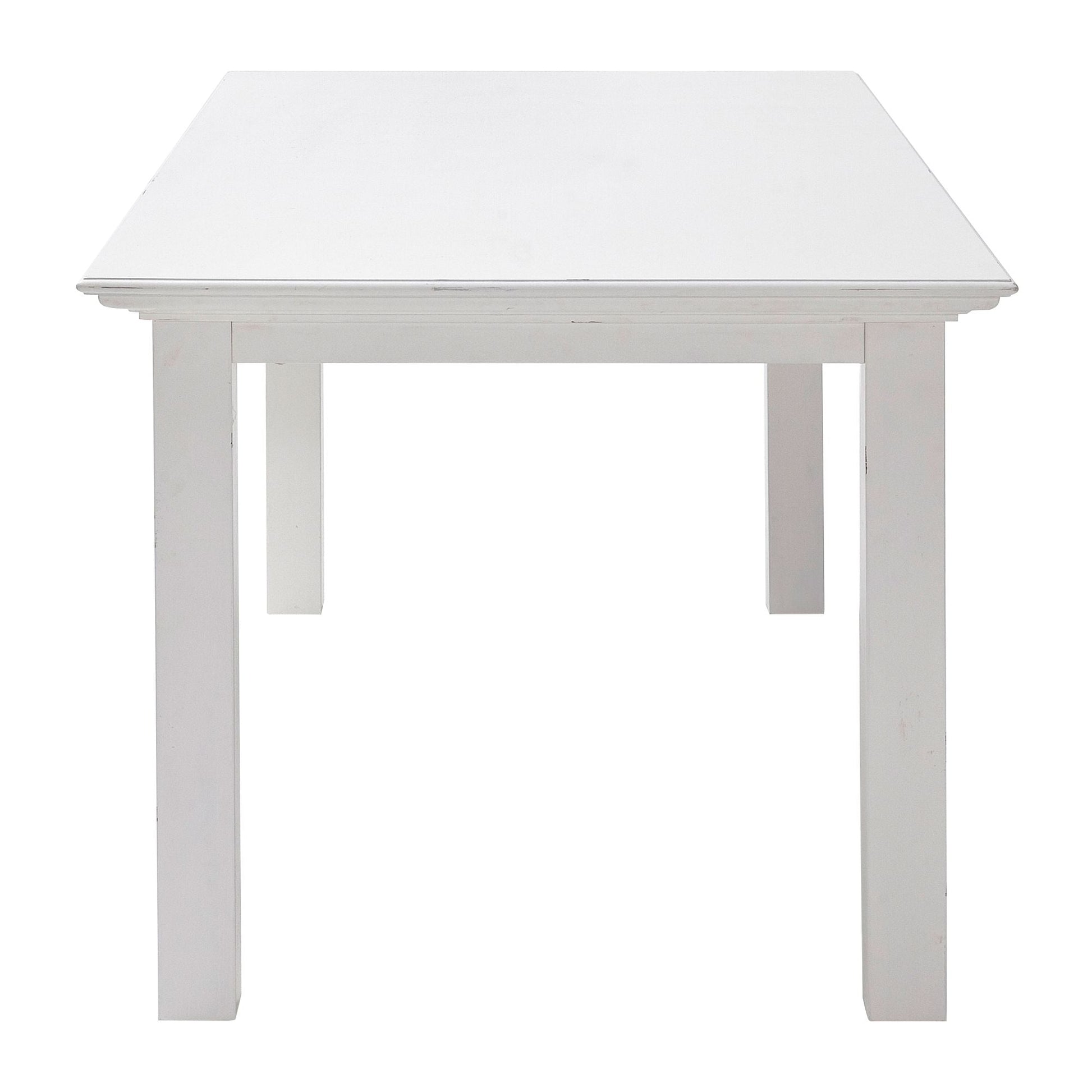 NovaSolo Halifax 79" x 39" Classic White Mahogany Large Dining Table