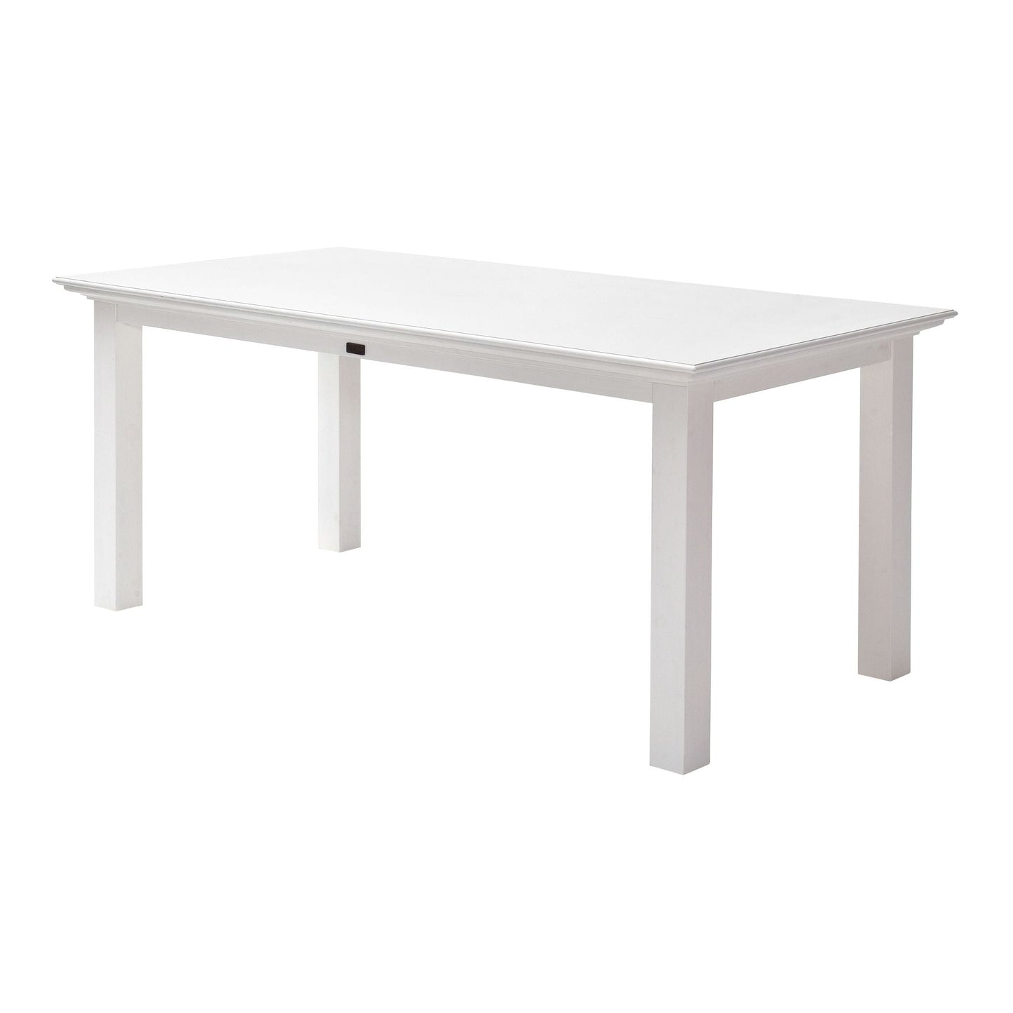 NovaSolo Halifax 79" x 39" Classic White Mahogany Large Dining Table