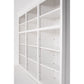 NovaSolo Halifax 94" Classic White Mahogany Triple-Bay Hutch Cabinet With 6 Doors & 15 Shelves