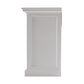 NovaSolo Halifax 94" Classic White Mahogany Triple-Bay Hutch Cabinet With 6 Doors & 15 Shelves