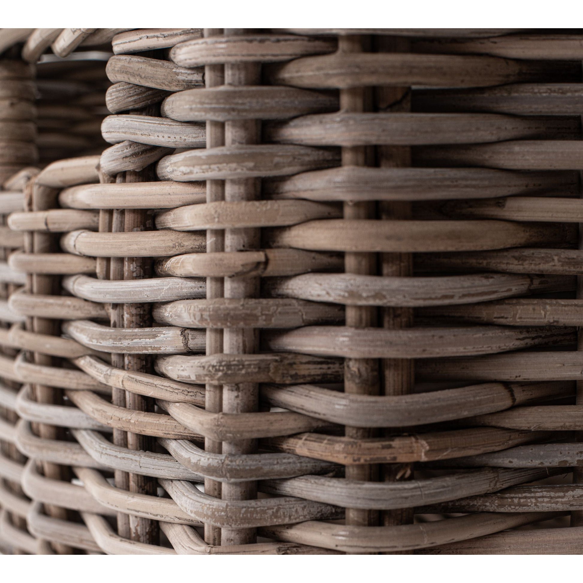 NovaSolo Halifax Accent 63" White & Brown Mahogany Buffet With 4 Drawers & 4 Rattan Baskets