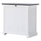 NovaSolo Halifax Contrast 35" Classic White & Black Mahogany Buffet With 2 Doors & 1 Drawer