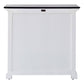 NovaSolo Halifax Contrast 35" Classic White & Black Mahogany Buffet With 2 Doors & 1 Drawer