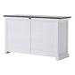 NovaSolo Halifax Contrast 57" Classic White & Black Buffet With 4 Doors and 2 Drawers