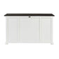 NovaSolo Halifax Contrast 57" Classic White & Black Mahogany Buffet With 4 Doors & 3 Drawers