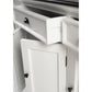 NovaSolo Halifax Contrast 57" Classic White & Black Mahogany Buffet With 4 Doors & 3 Drawers