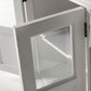 NovaSolo Halifax Contrast 57" Classic White & Black Mahogany Buffet With 4 Glass Doors