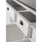 NovaSolo Halifax Contrast 71" Classic White & Black Mahogany Buffet With 5 Doors & 3 Drawers