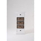 NovaSolo Halifax Grand 24" Classic White Mahogany Mini Storage Unit With 2 Drawers & 3 Rattan Baskets