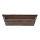 NovaSolo Halifax Mindi 24" Black Mindi Wood Floating Wall Shelf