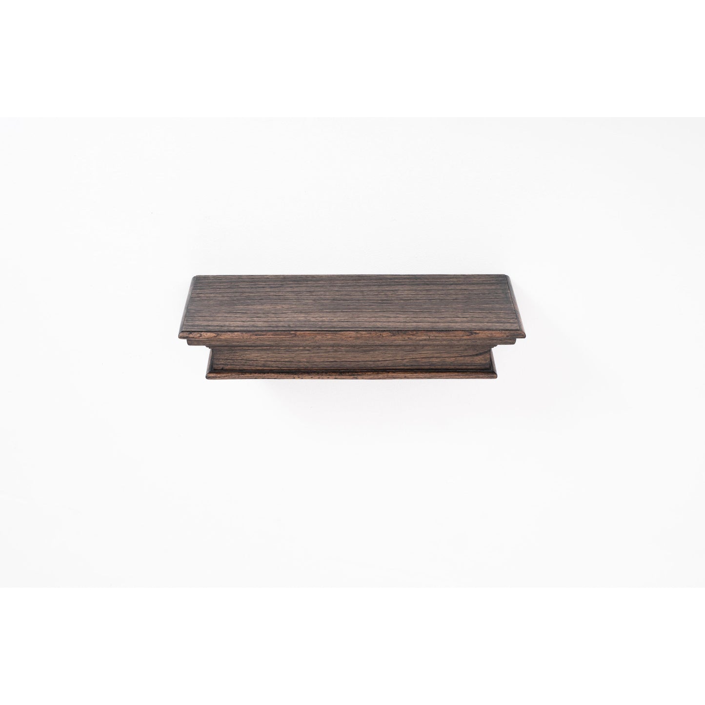 NovaSolo Halifax Mindi 24" Black Mindi Wood Floating Wall Shelf