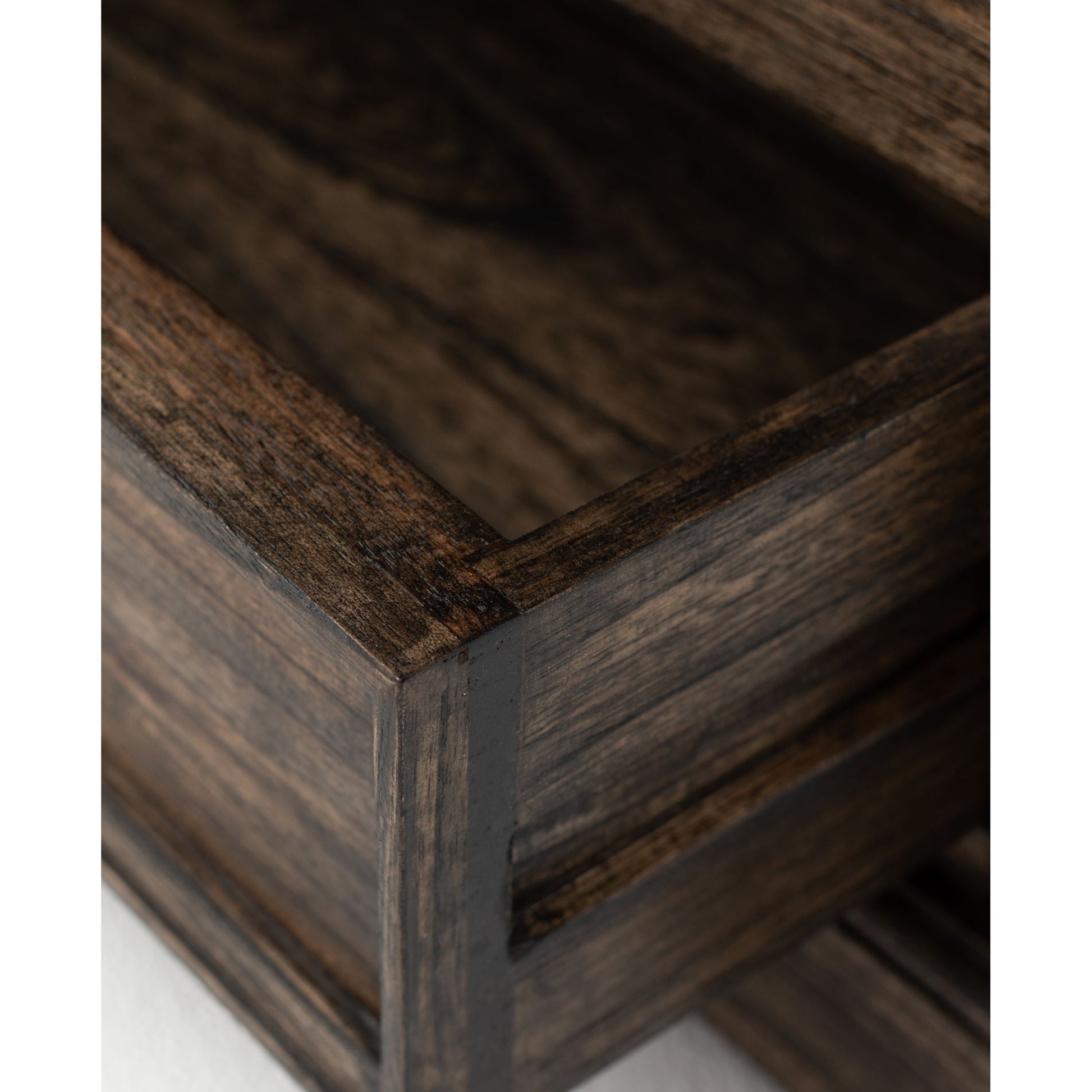 NovaSolo Halifax Mindi 32" Black Mindi Wood Display Cabinet With 4 Shelves & 1 Drawer