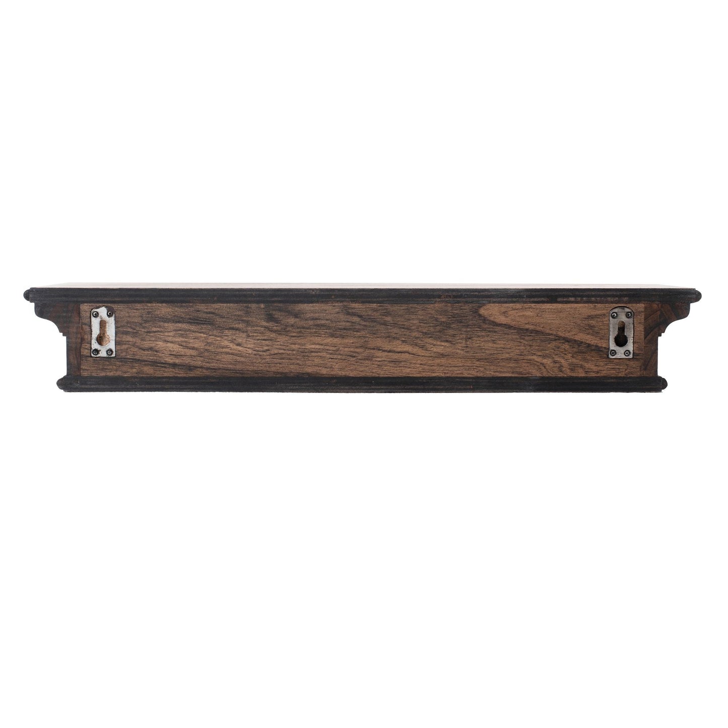 NovaSolo Halifax Mindi 32" Black Mindi Wood Floating Wall Shelf