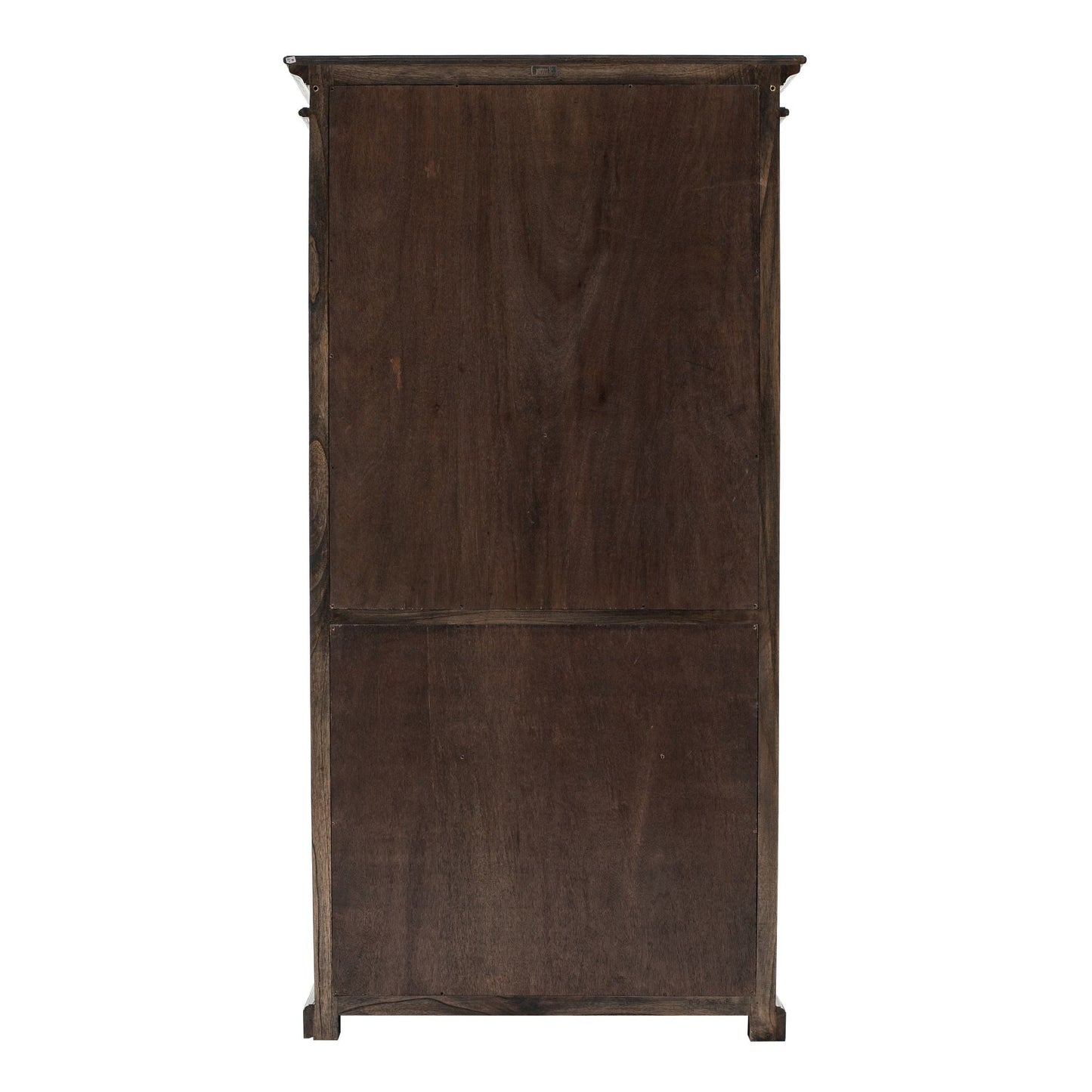 NovaSolo Halifax Mindi 39" Black Mindi Wood Book Cabinet With 3 Large Drawers