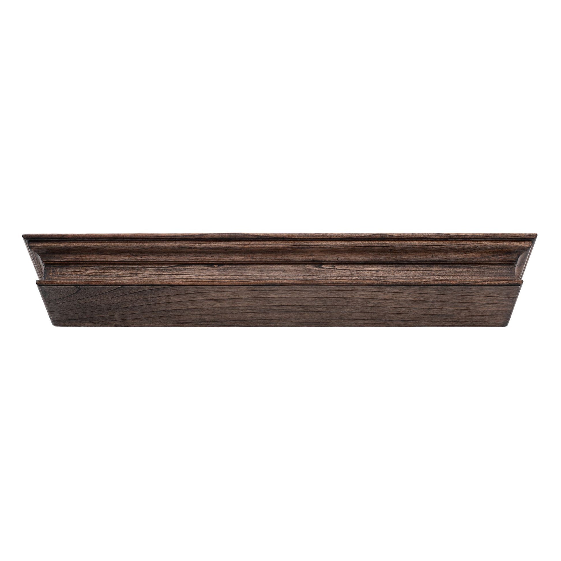 NovaSolo Halifax Mindi 47" Black Mindi Wood Extra Large Floating Wall Shelf