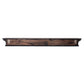 NovaSolo Halifax Mindi 47" Black Mindi Wood Extra Large Floating Wall Shelf