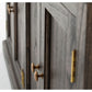 NovaSolo Halifax Mindi 57" Black Mindi Wood Buffet With 4 Doors & 2 Drawers