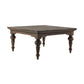 NovaSolo Hygge 39" Gray Brown Teak Square Coffee Table