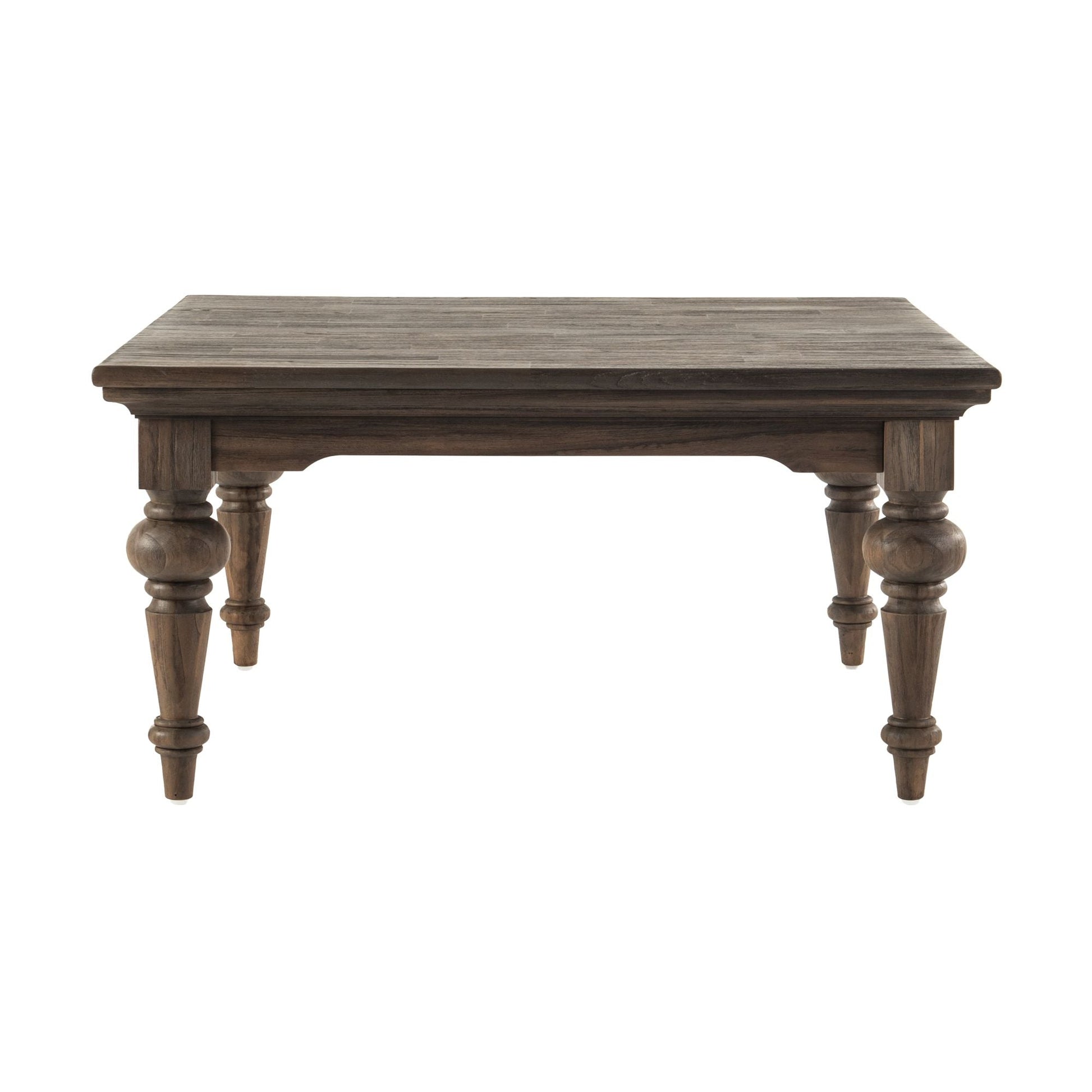 NovaSolo Hygge 39" Gray Brown Teak Square Coffee Table