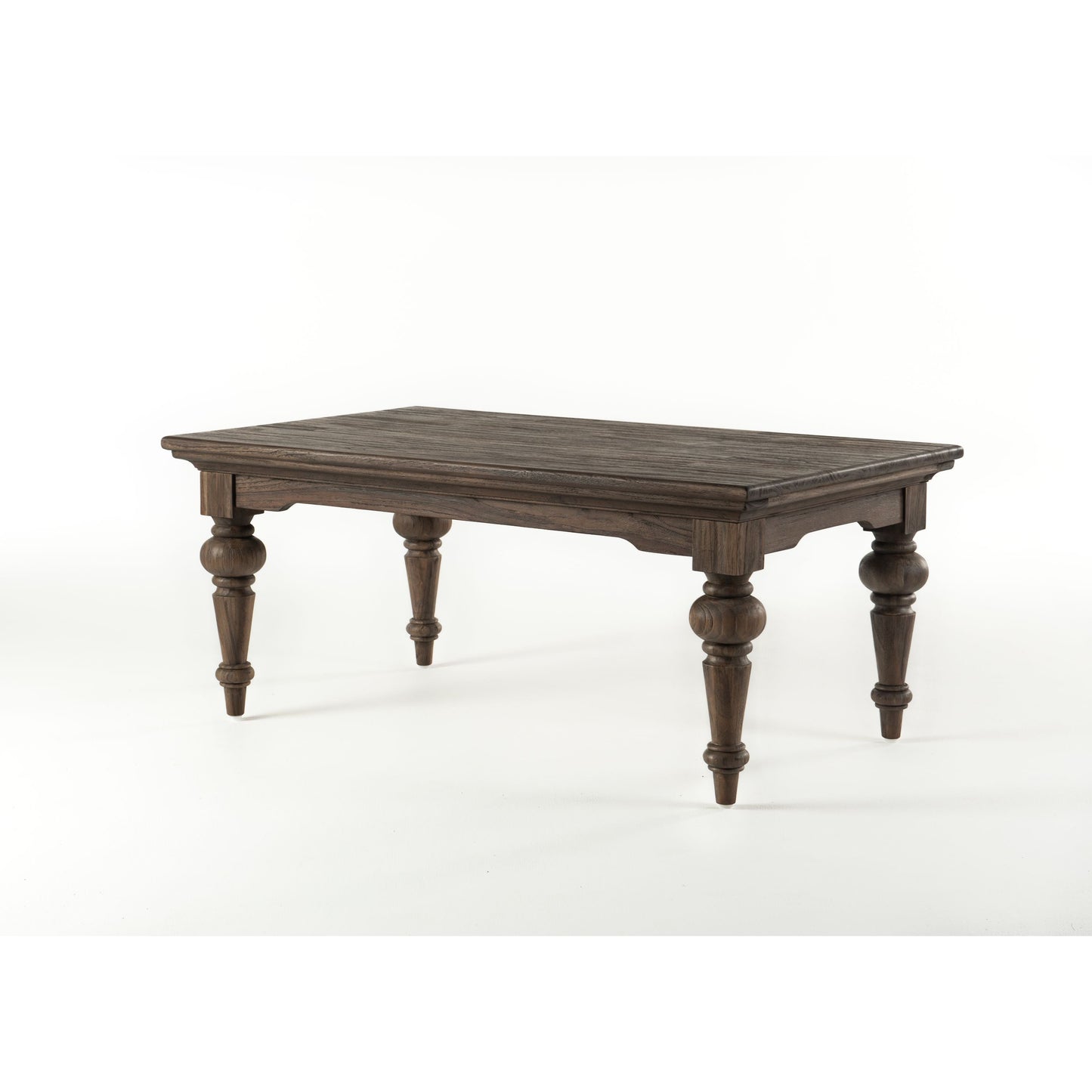 NovaSolo Hygge 47" Gray Brown Teak Rectangular Coffee Table