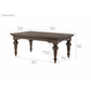 NovaSolo Hygge 47" Gray Brown Teak Rectangular Coffee Table