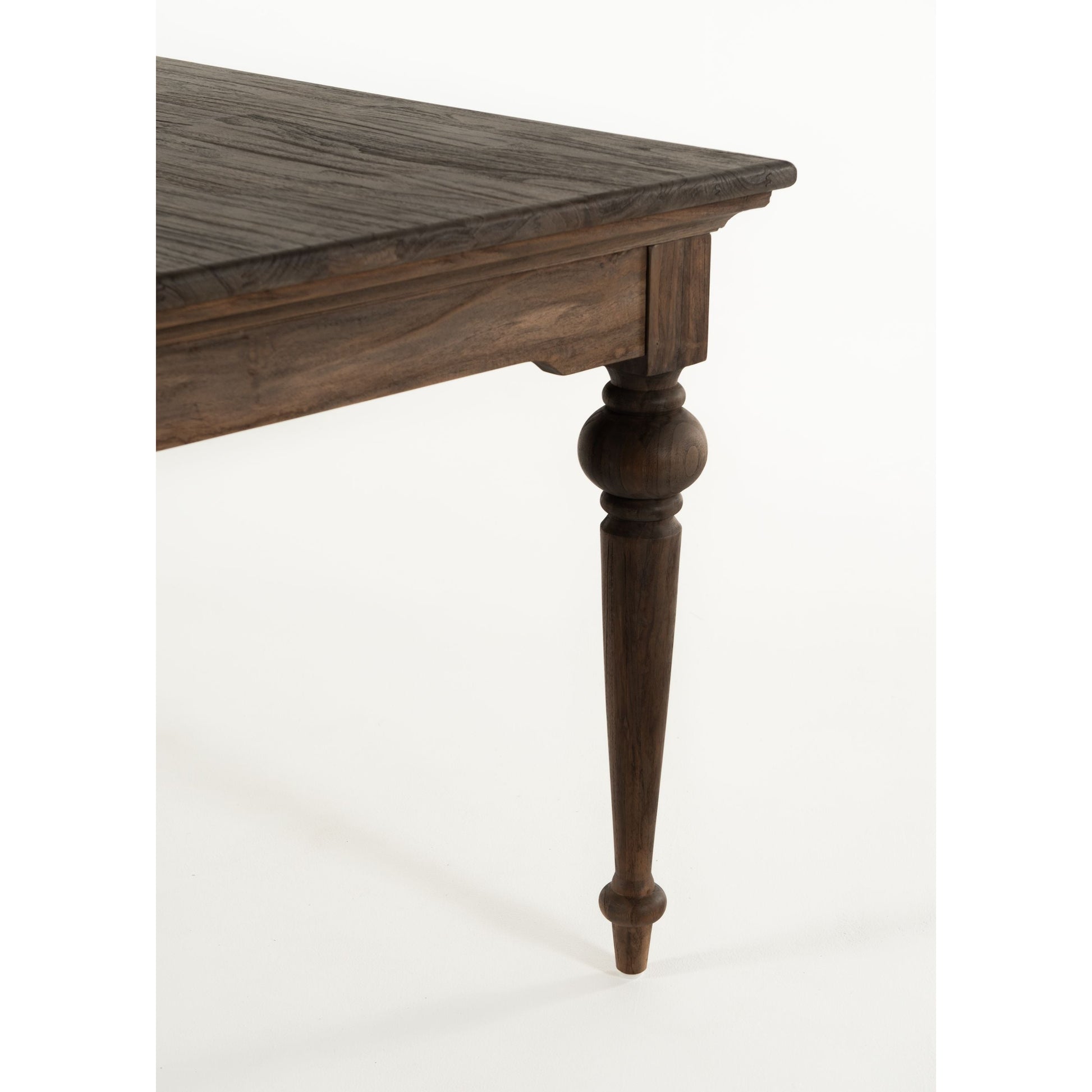 NovaSolo Hygge 79" x 39" Gray Brown Teak Dining Table