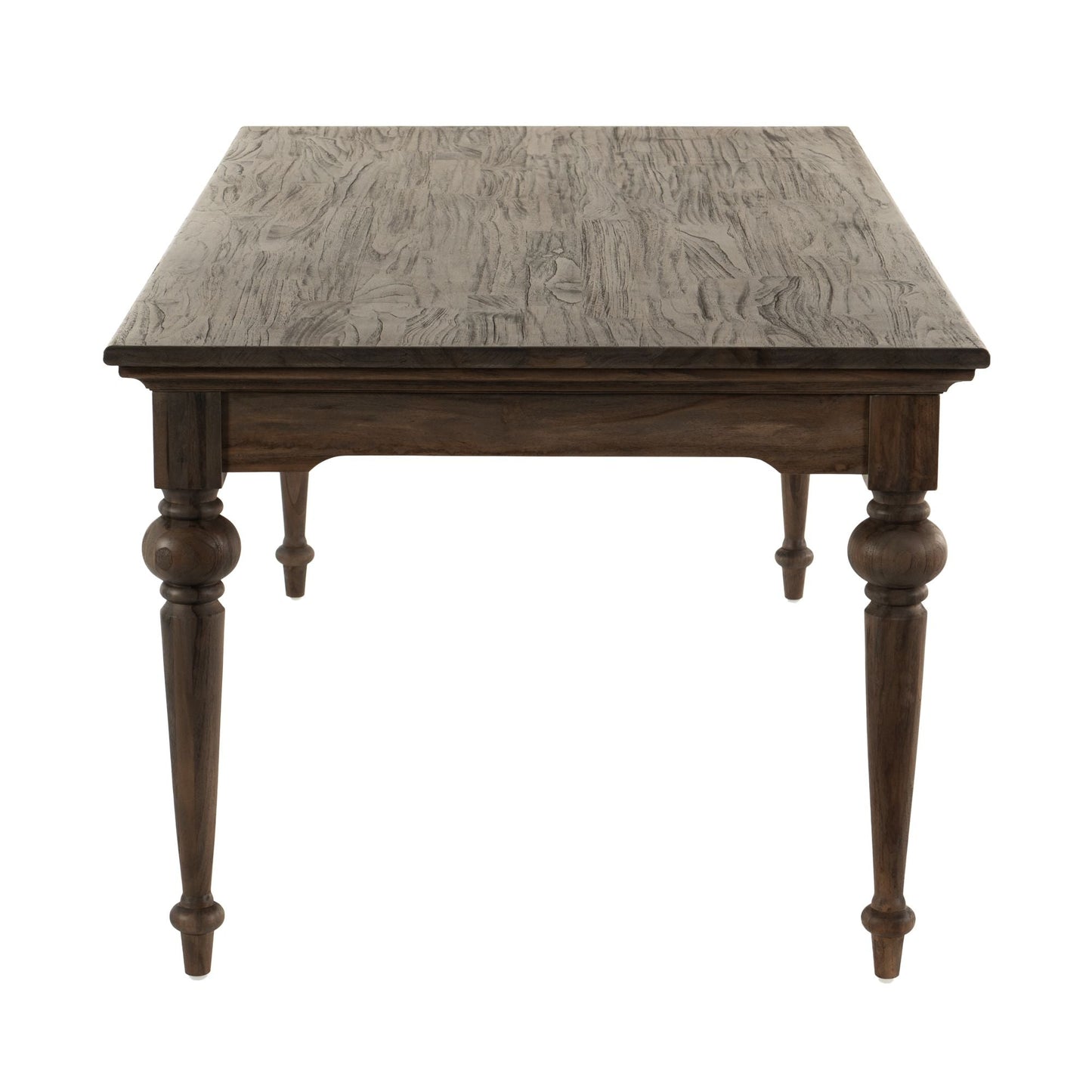 NovaSolo Hygge 87" x 39" Gray Brown Teak Dining Table