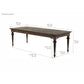 NovaSolo Hygge 94" x 39" Gray Brown Teak Dining Table