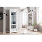 NovaSolo Provence 39" Classic White Mahogany Display Cabinet With 2 Drawers & 4 Shelves