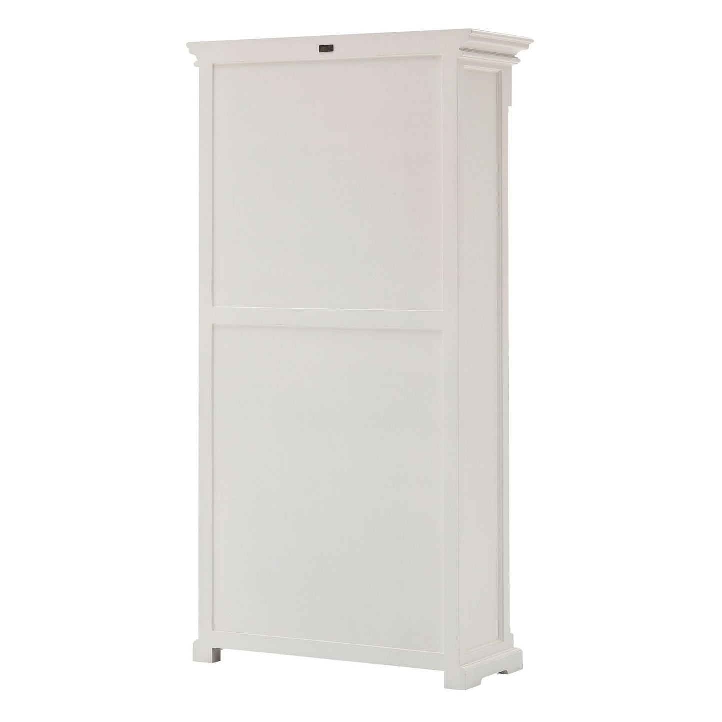 NovaSolo Provence 39" Classic White Mahogany Display Cabinet With 2 Drawers & 4 Shelves