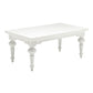 NovaSolo Provence 47" Classic White Rectangular Mahogany Coffee Table