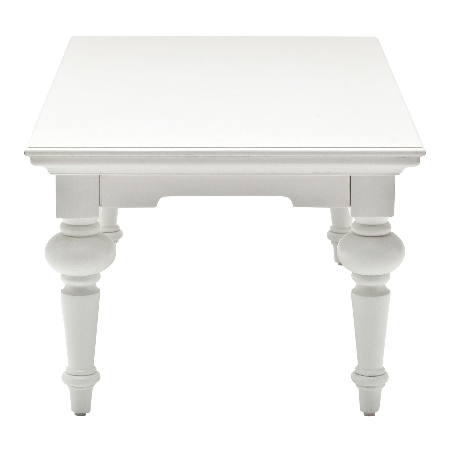 NovaSolo Provence 47" Classic White Rectangular Mahogany Coffee Table