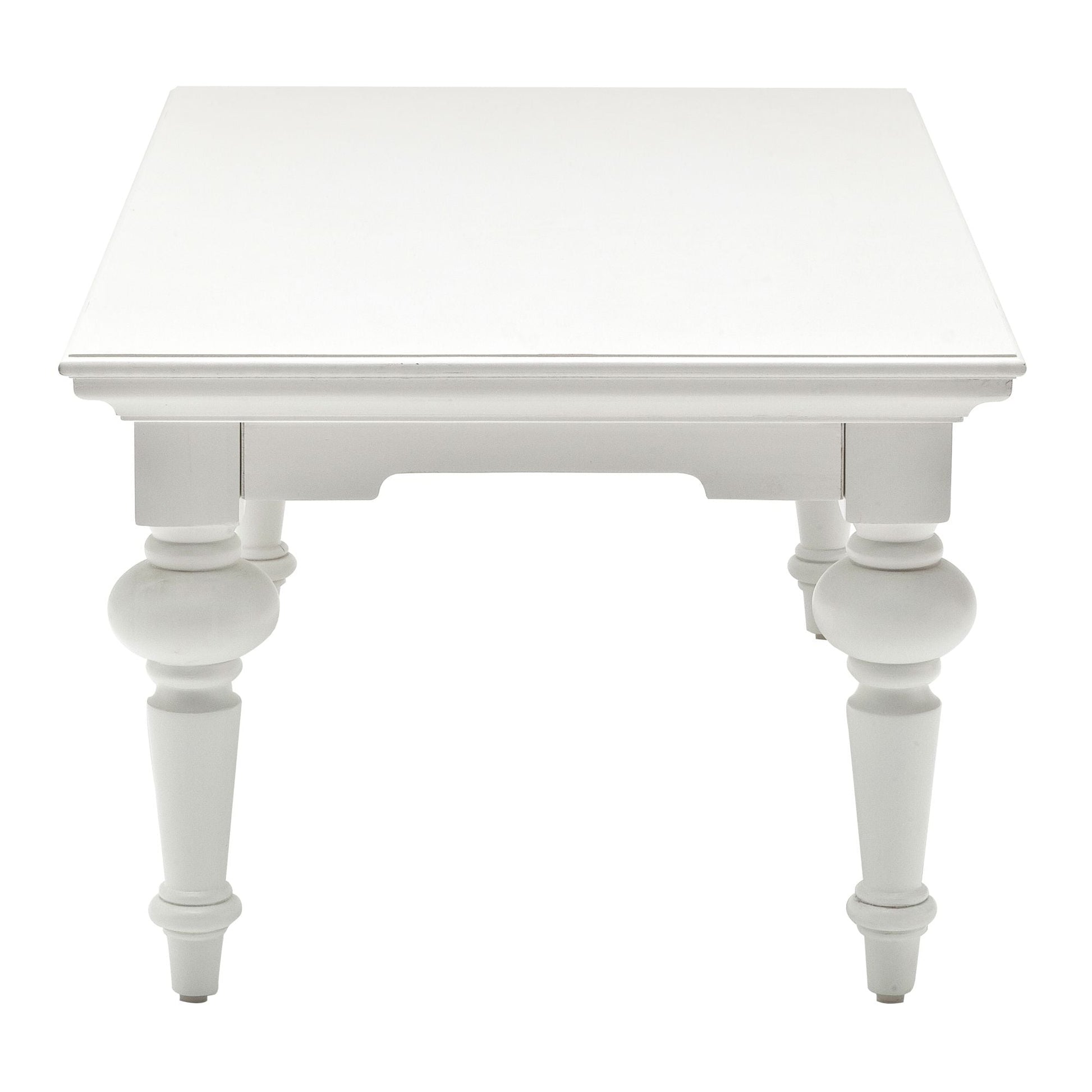 NovaSolo Provence 47" Classic White Rectangular Mahogany Coffee Table