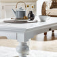 NovaSolo Provence 47" Classic White Rectangular Mahogany Coffee Table