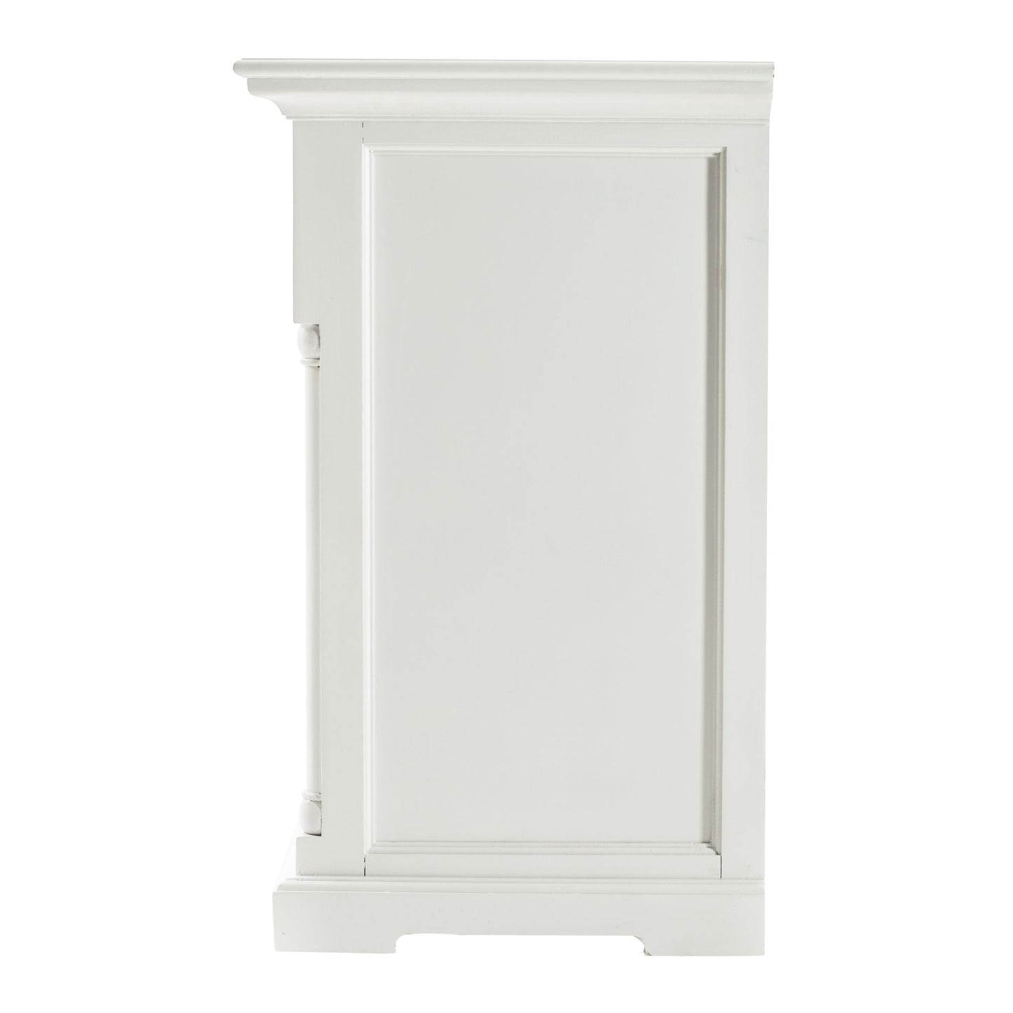 NovaSolo Provence 57" Classic White Mahogany Buffet With 3 Doors & 3 Drawers